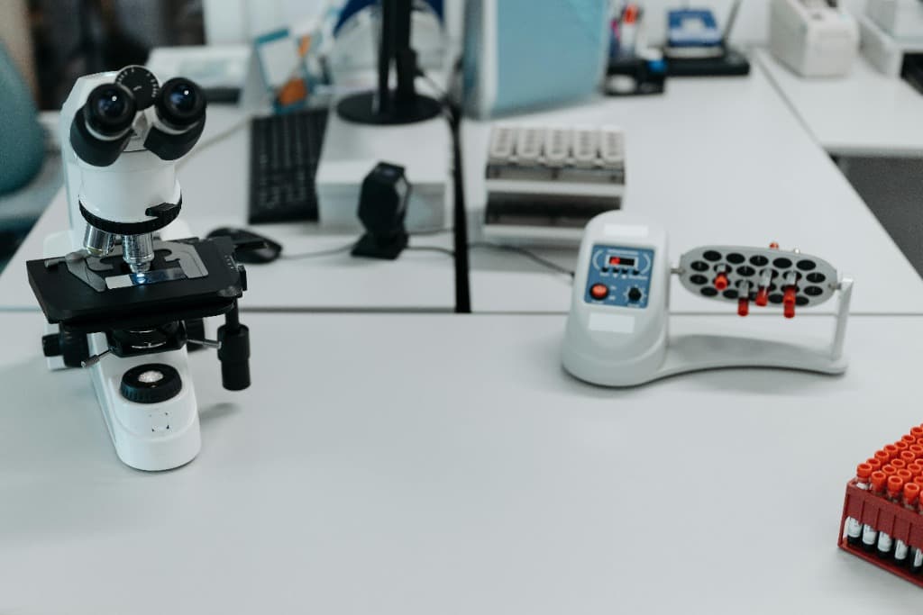 Microscope close-up